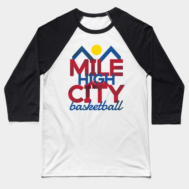 Mile High City Baseball T-Shirt by slawisa